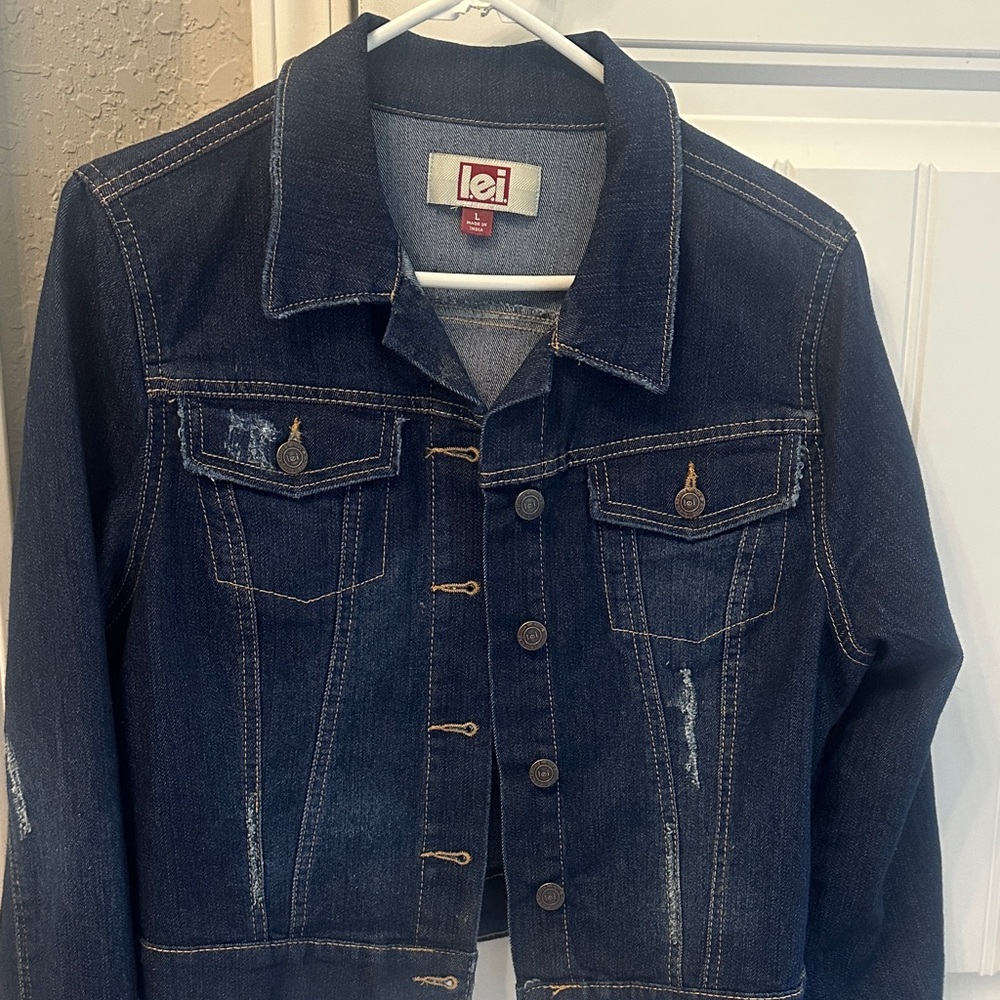 LEI Women's Classic Indigo Jean Jacket